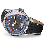 New Stylist Analog Blue Date Display Dial Black Leather Watch Mens Boys ... - $74.69 MXN