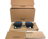 Burberry Sunglasses Drew B3142 1003/80 Silver Nova Check Oversized 55-19... - $158.39