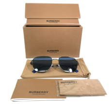 Burberry Sunglasses Drew B3142 1003/80 Silver Nova Check Oversized 55-19-145 - £124.06 GBP