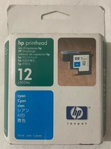 HP 12 Cyan Ink Cartridge C5024A Genuine New Sealed Retail Package Free S... - $7.02
