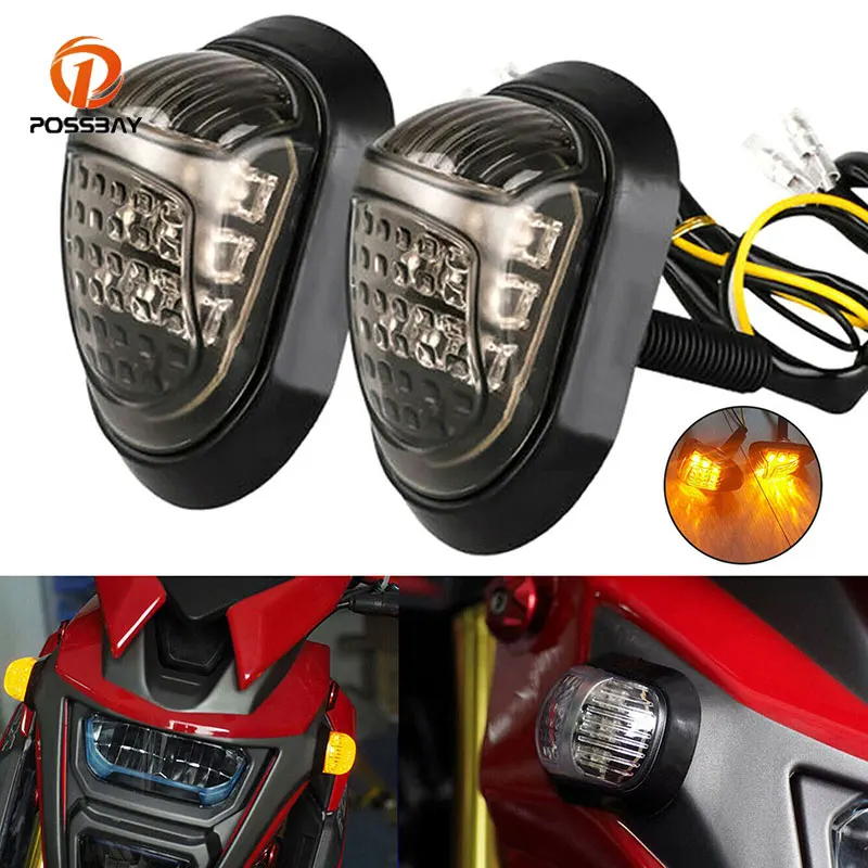 1Pair Motorcycle LED Turn Signals Light Shift Turning Lamp Blinker Indicator Acc - £145.49 GBP