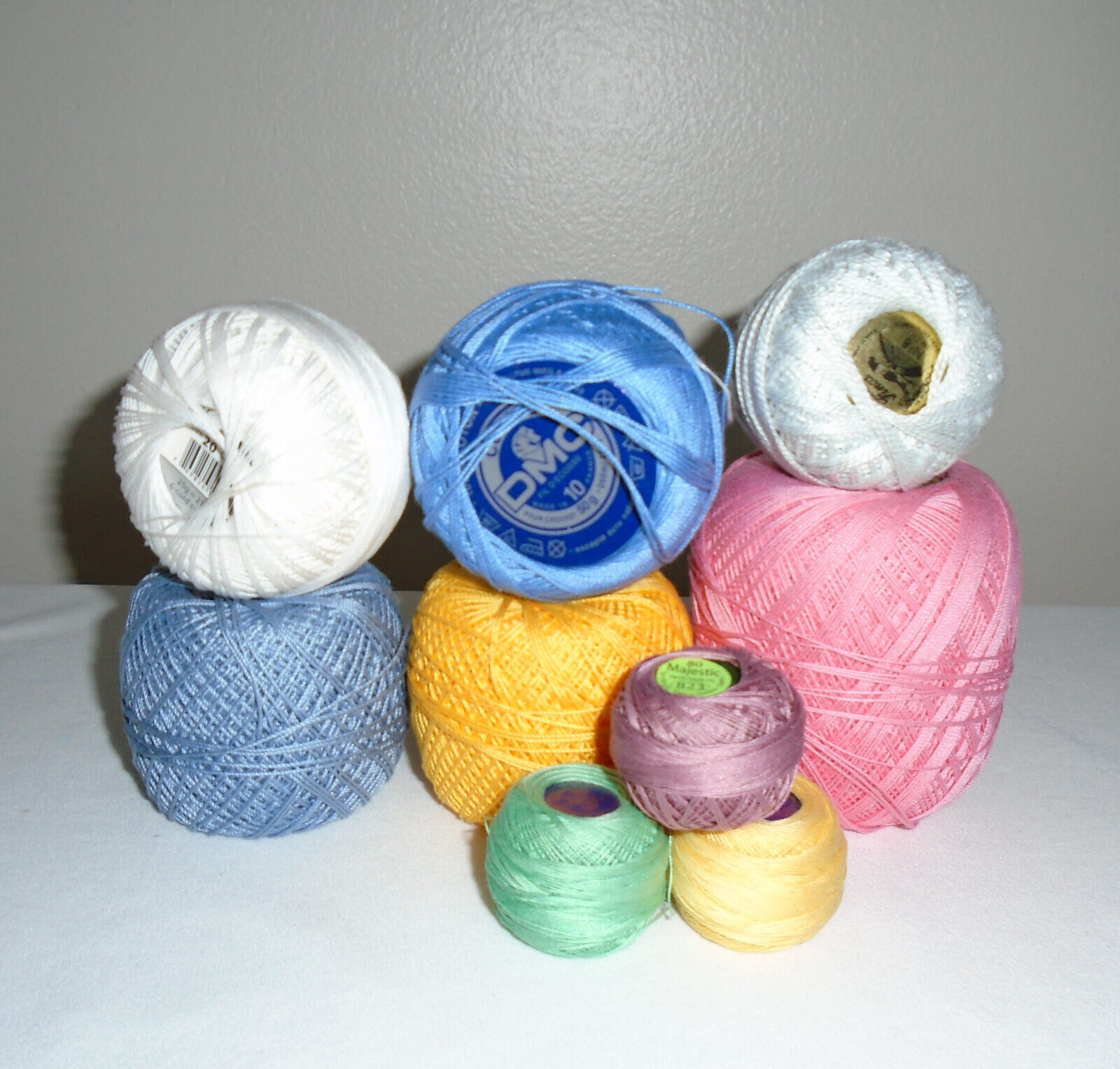 DMC Crochet Thread 100% Cotton Mixed Lot Sizes 10, 8, 80, 20 Lizbeth Manuela  - $19.80