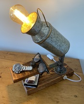 Steampunk Pipe Iron Lamp - £131.50 GBP