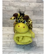 Giraffe Lovey Soft Plush Stuffed Animal Toy +Throw Blanket~2PC Set~Yello... - £7.96 GBP
