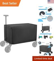 Black Waterproof Wagon Cover for Grocery and Beach Carts - All-Weather S... - $28.08