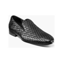 Stacy Adams Seismith Plain Toe Slip On Shoes Black 25688-001 image 2