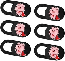 Webcam Cover Slide Ultra Thin Cute Pig Web Camera Cover fits Laptop Tablet Compu - £16.74 GBP