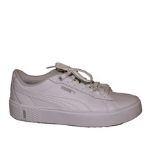 PUMA Ladies&#39; Size 8 Smash Platform Shoe Sneakers, White - £22.37 GBP