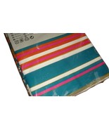 IKEA Ransby Stripe Fabric Shower Cuurtain NEW Teal Orange Pink Green Whi... - £10.20 GBP