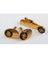 *Vintage Intaglio Roman Soldier VAN GUARD 1/20 12K CUFFLINKS AND TIE CLIP - $50.32 CAD