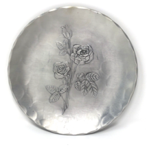 Vintage Wendell August Forge Plate Artisan Crafted Hammered Rose 7.5&quot; USA, PA - £10.35 GBP