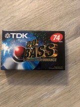 TDK CD Bass Heavy Bass Performance 74 min Blank Recording Cassette New S... - $2.92