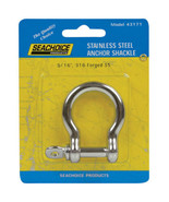 Seachoice Stainless Steel Anchor Shackle, 5/16 In. - £18.25 GBP