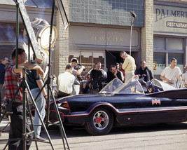 Batman Adam West driving Batmobile on studio set 11x14 Photo - $14.99