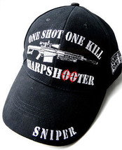 Us Army One Shot One Kill Sharpshooter Sniper Embroidered Baseball Cap Hat - £9.34 GBP