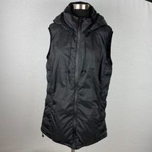 Zara Jacket Puffer Womens Black Zipper Front Pockets Cute Sleeveless Poc... - $35.99