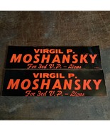 Vintage Lions Club Car Decals Stickers Virgil P Mohansky for 3rd VP - €6,77 EUR