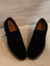 NEW! Mens Aldo Dress Shoes Oxford Navy Blue Suede Omeril-6 Ferro Size 10 Lace Up - £27.31 GBP