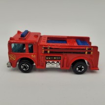 Hot Wheels - FIRE-EATER Red Blue Firetruck Blackwalls, Malaysia 1976 - £4.74 GBP