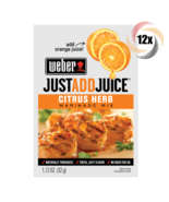 Full Box 12x Packets Weber Just Add Juice Citrus Herb Marinade Mix | 1.12oz - $23.32