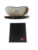 Ray Ban Sunglasses Glasses Case Hard Black **Case Only +Cleaning Cloth - $3.83