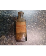 Vintage Frank E Richart Wellsville NY Empty Poison Bottle Paper Label - $34.64