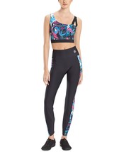 Josie Natori Womens Active Solstice Asymmetrical Cropped Cami Top,Blue,Small - £47.18 GBP