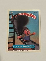 Garbage Pail Kids vtg Sticker Card 1987 Topps Series 9 Flamin Damon 363b slide - £13.37 GBP