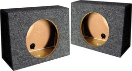 QPower Single 10 Sealed Angled Empty Woofer Boxes (Pair) - $2,323.36 MXN