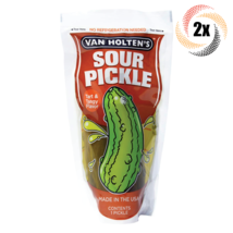 2x Pouches Van Holten&#39;s Jumbo Sour Tart &amp; Tangy Dill Pickle In-A Pouch |... - $15.21