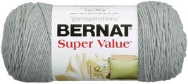 Bernat Super Value Solid Yarn-Soft Grey (Pack of 3) - $928.02 MXN
