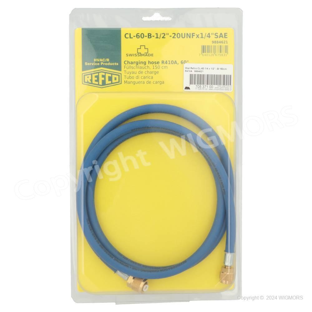 Charging hose Refco CL-60 1/4&quot; x 1/2&quot; - B 150cm 9884621 with core depr - $43.83