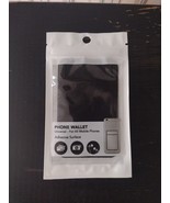 NEW SEALED Cell Phone Wallet Universal For All Mobile Phones Black - $127.10 MXN