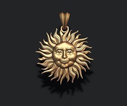 Sun Necklace Sun and Moon Necklace Sunshine Necklace Sun  - £123.37 GBP