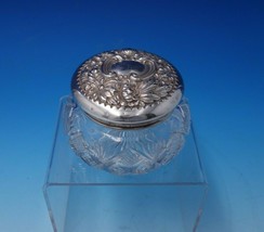 Cluny by Gorham Sterling Silver Powder Jar with Cut Crystal #S2509 (#3140) - £162.97 GBP