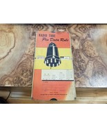 Vintage  1944 Radio Tube Pin Data Rule - Harry Langsam - $29.39