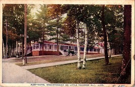 Vintage Postcard Hotel Wequetonsing On Little Traverse Bay Michigan V O ... - $6.99