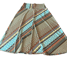 Sunny Leigh Womens Medium Multicolor Southwestern Abstract Stripe Maxi Skirt - £11.94 GBP