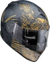 Z1R Adult Street Bike Warrant Sombrero Helmet Black/Gold 2XL - £99.01 GBP