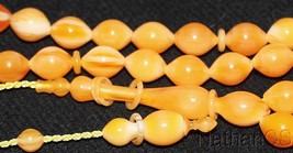 Prayer Beads Tesbih Butterscotch Color Turkish Amber Catalin Superior Ca... - £148.69 GBP