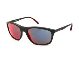 Emporio Armani EA 4179 Sunglasses 5437/6Q Matte Gray / Red Mirrored 59mm #897 - £39.52 GBP