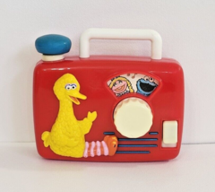 Vintage Sesame Street Music Box Big Bird Toy Red Wind Up Nostalgic Child... - $14.00