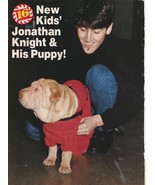 Jonathan Knight New Kids on the block teen magazine pinup clipping dog 16 mag - $3.50