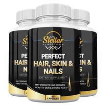 3 Bottles Perfect Hair, Skin &amp; Nails by My Stellar Lifestyle - 60 Capsules - £70.60 GBP