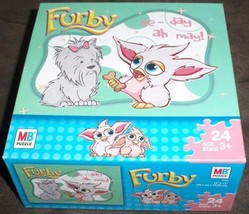 FURBY JIGSAW PUZZLE 24 Pieces 6.1&quot; x 6&quot; Ages 3+ MB Hasbro VTG 2005 STILL... - £21.35 GBP