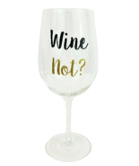 J.C. Penny Wine Glass Over Sized Wine Glass Mix-it Wine Not NWT - £8.99 GBP