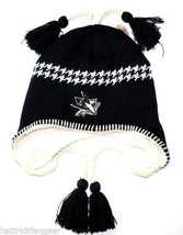 San Jose Sharks Zephyr NHL Hockey Team Tassel Knit Hat/Beanie/Toque/Chullo  Blk - £16.19 GBP