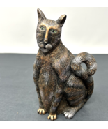 Marsha McCarthy Cats Rule Green Eyes 6&quot; Tall Dark Haired Cat Figurine (7) - $301.56 MXN