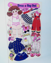 Rare 1984 Sandylion Maxi Activity Sheet Stickers Dress A Rag Doll - $19.80