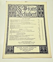 The Serenade by Franz Schubert Sheet Music Circa 1900 - $6.00